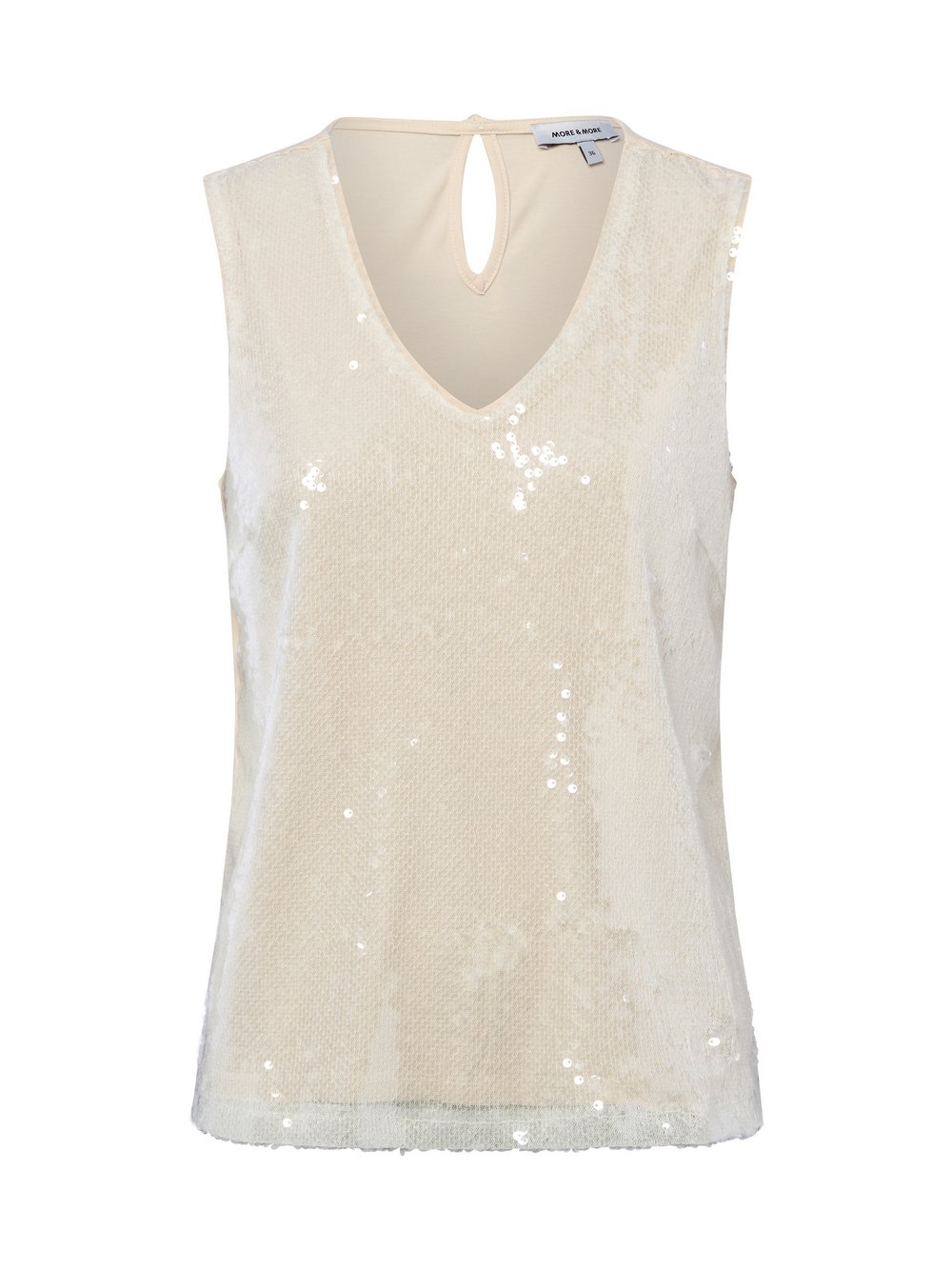 More & More Paillettentop Damen beige, 36 Image