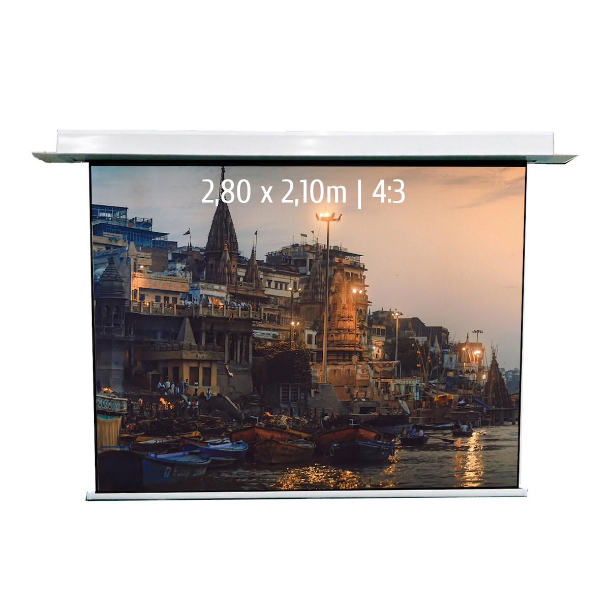 KIMEX - Motorisierte Einbau-Leinwand 2,80 x 2,10m - Format 4:3 - Wi-Fi Image