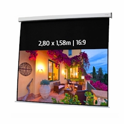 KIMEX - Motorleinwand 2,80 x 1,58m - Format 16:9 Image