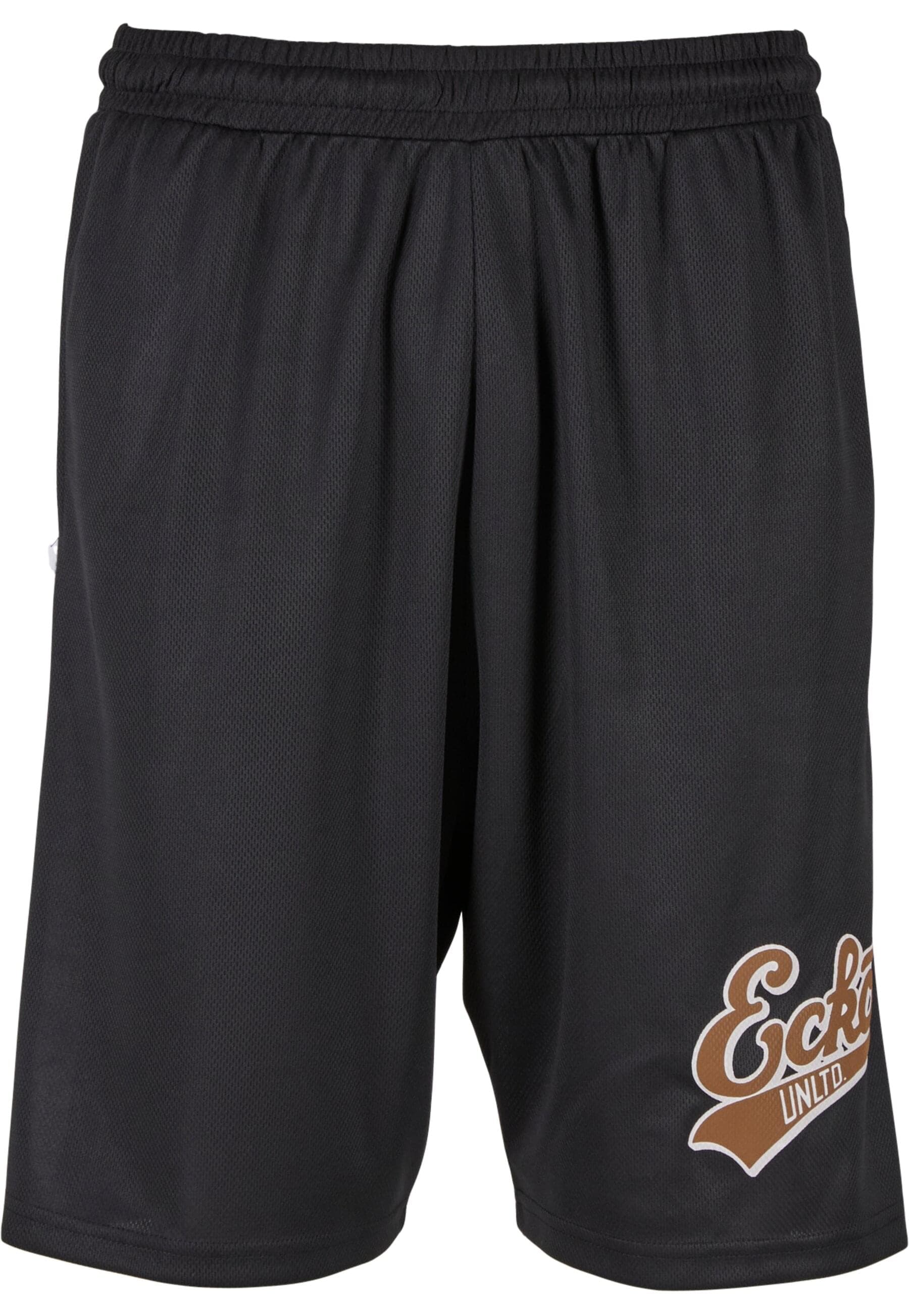 Shorts ECKO UNLTD. "Ecko Unltd. Herren Ecko Unltd. Shorts BBALL", Herren, Gr. XL, US-Größen, schwarz, 100% Polyester, loose fit, Hosen Shorts