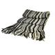 Luxurious 2 Ply Men's and Women's Cashmere Stripey Scarf made in Scotland (Greys (103))