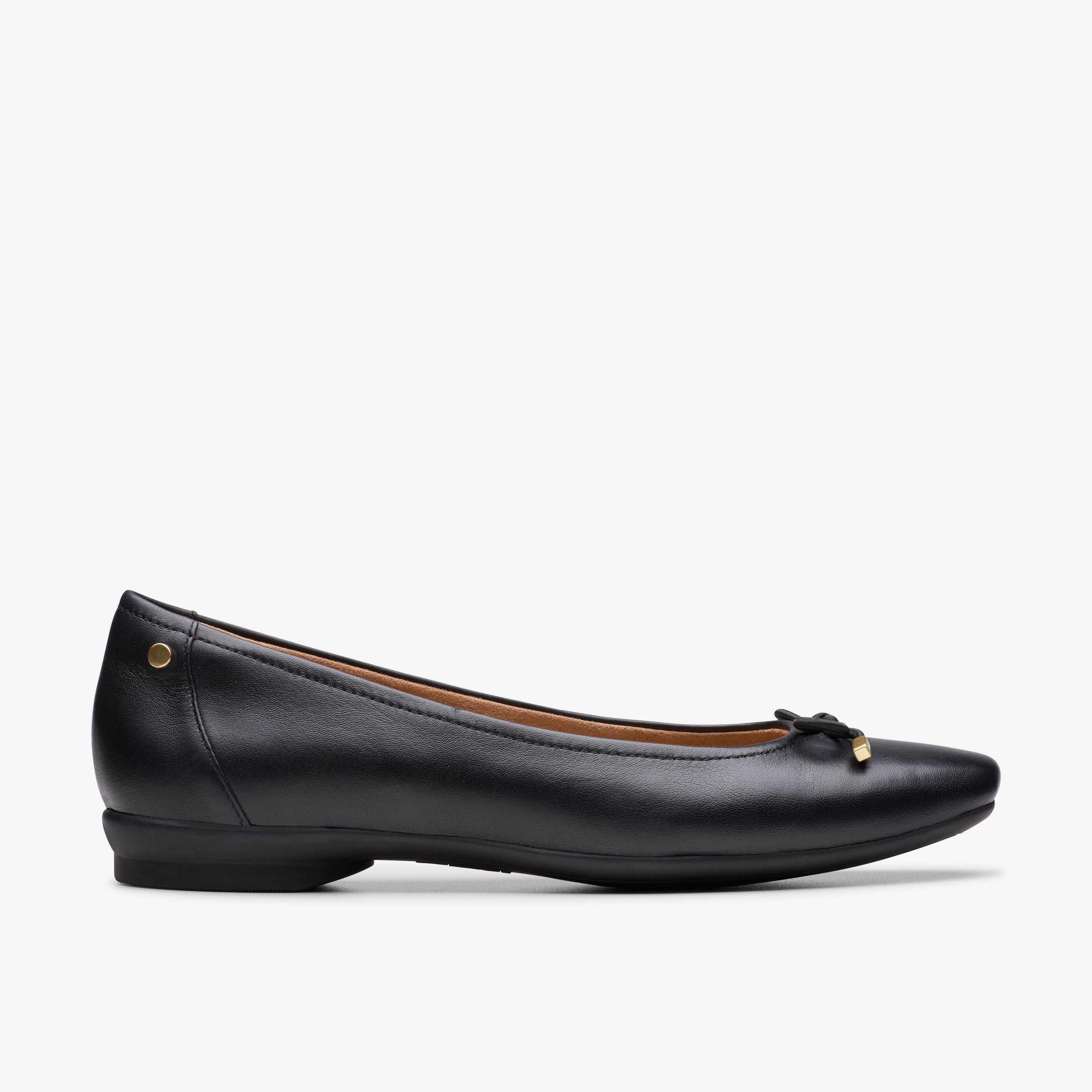 Candra Licht schwarze Lederschuhe EU 41 / UK 7,5