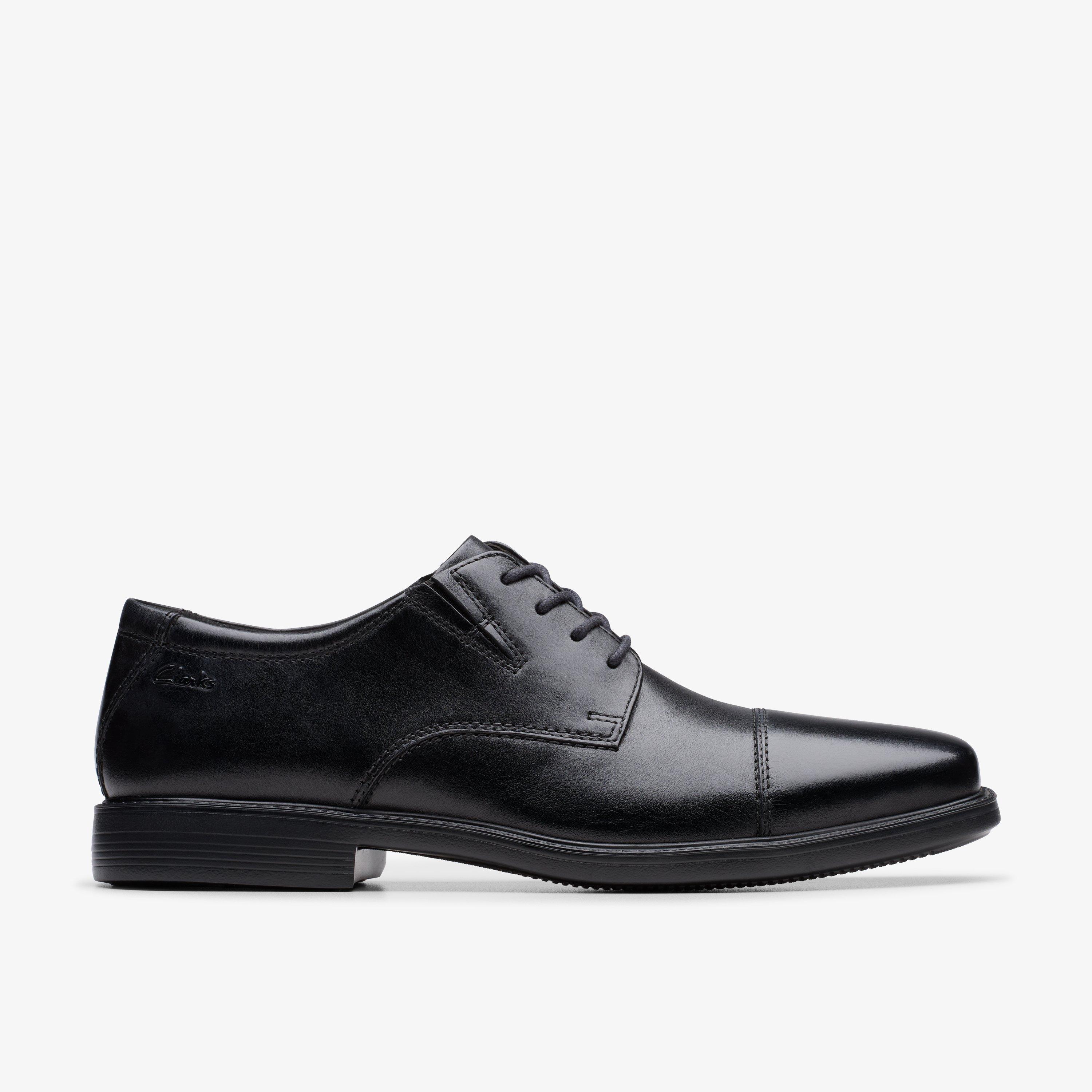 Cosgrove Kappe Schwarze Lederschuhe EU 42 / UK 8