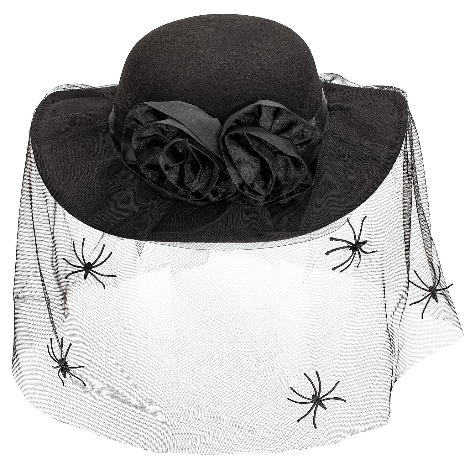 Hut Spinnen, schwarz Image