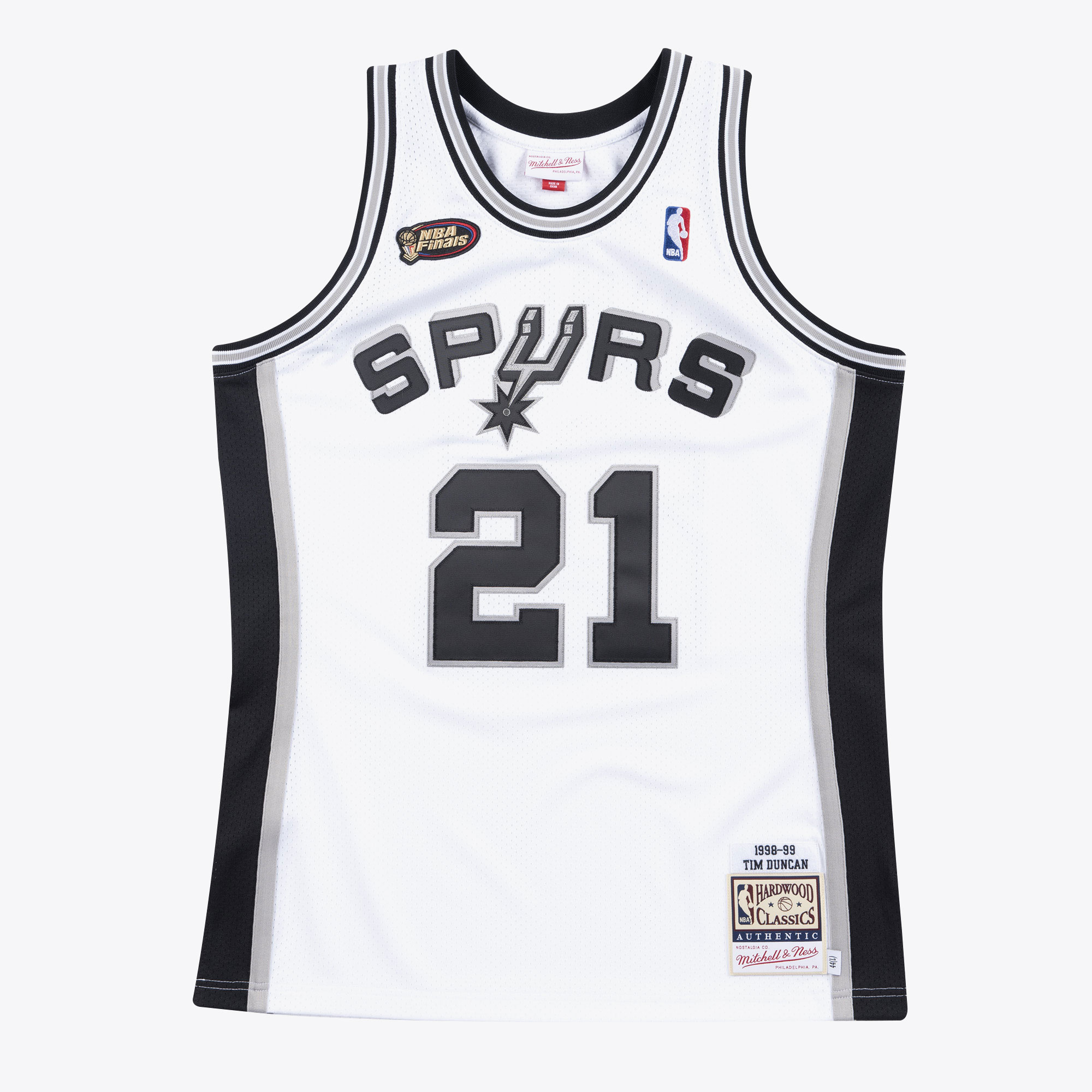 San Antonio Spurs Mitchell & Ness Authentic Trikot Heimfinale Tim Duncan 1998–99 Image