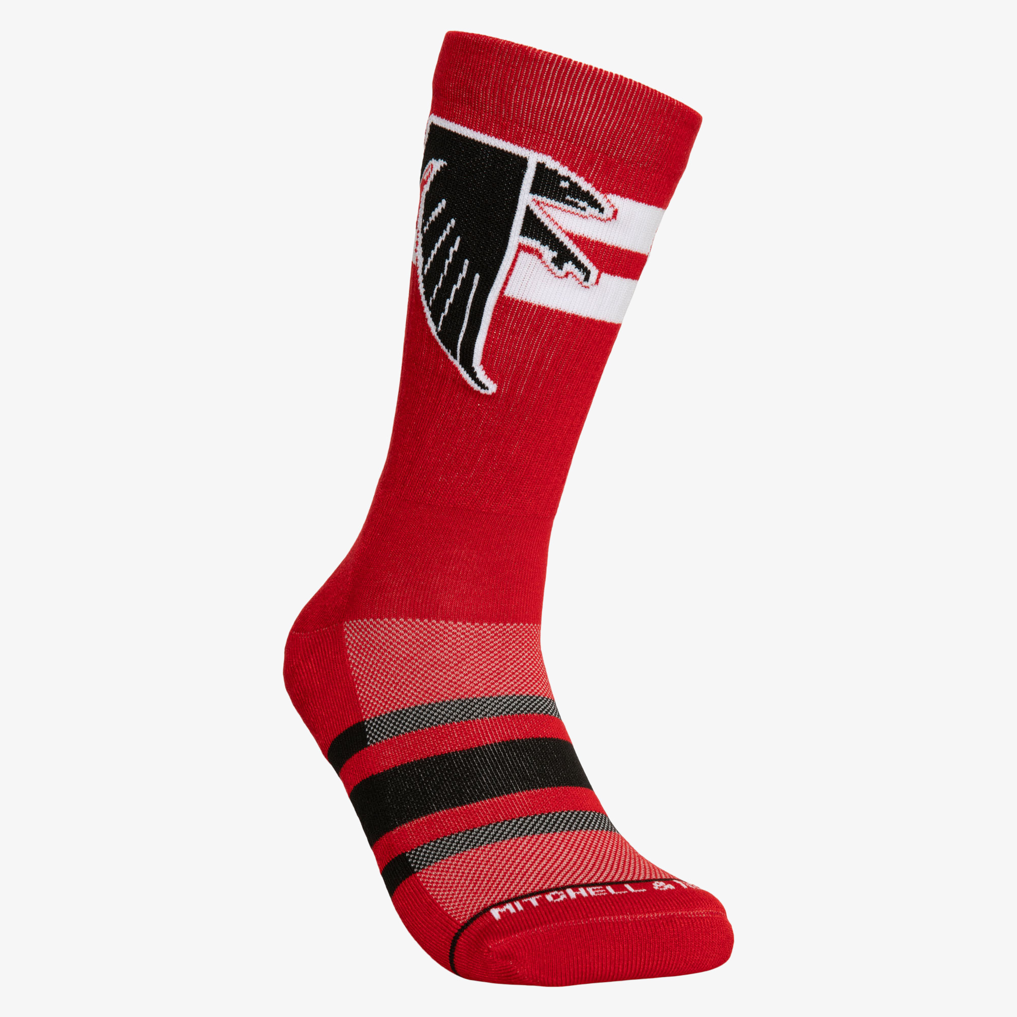 Atlanta Falcons Mitchell & Ness Lateral Crew Socken Image