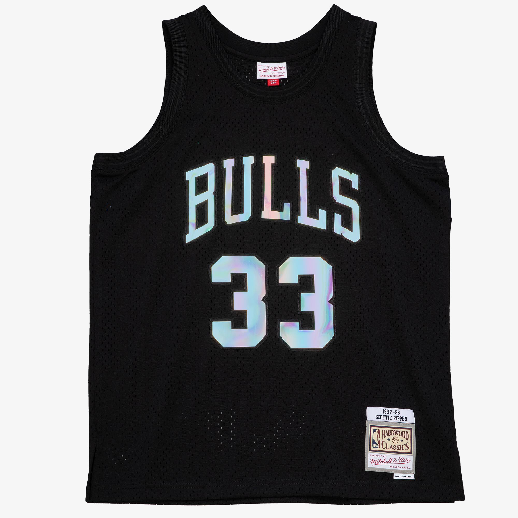 Chicago Bulls Mitchell & Ness Schillerndes Swingman-Trikot (Scottie Pippen) 1997 Image