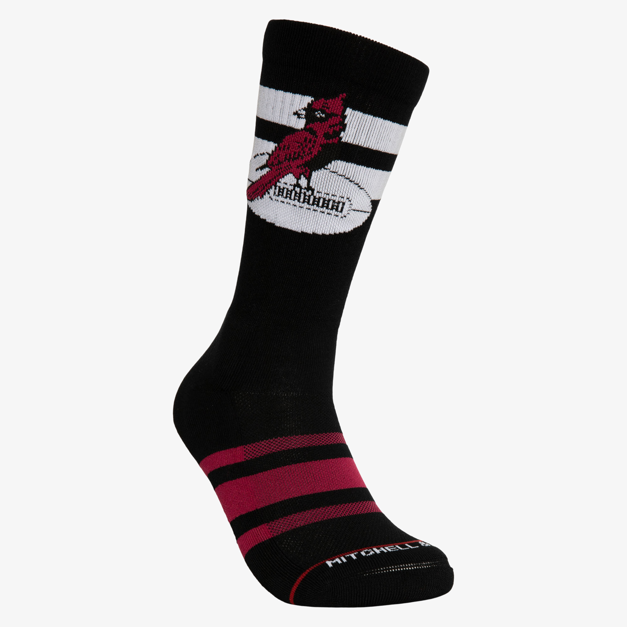Arizona Cardinals Mitchell & Ness Lateral Crew Socken Image