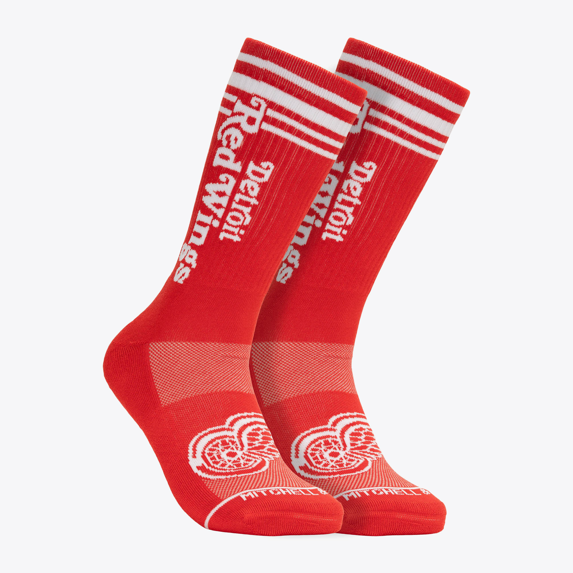 Detroit Red Wings Mitchell & Ness Power Play Crew Socken Image