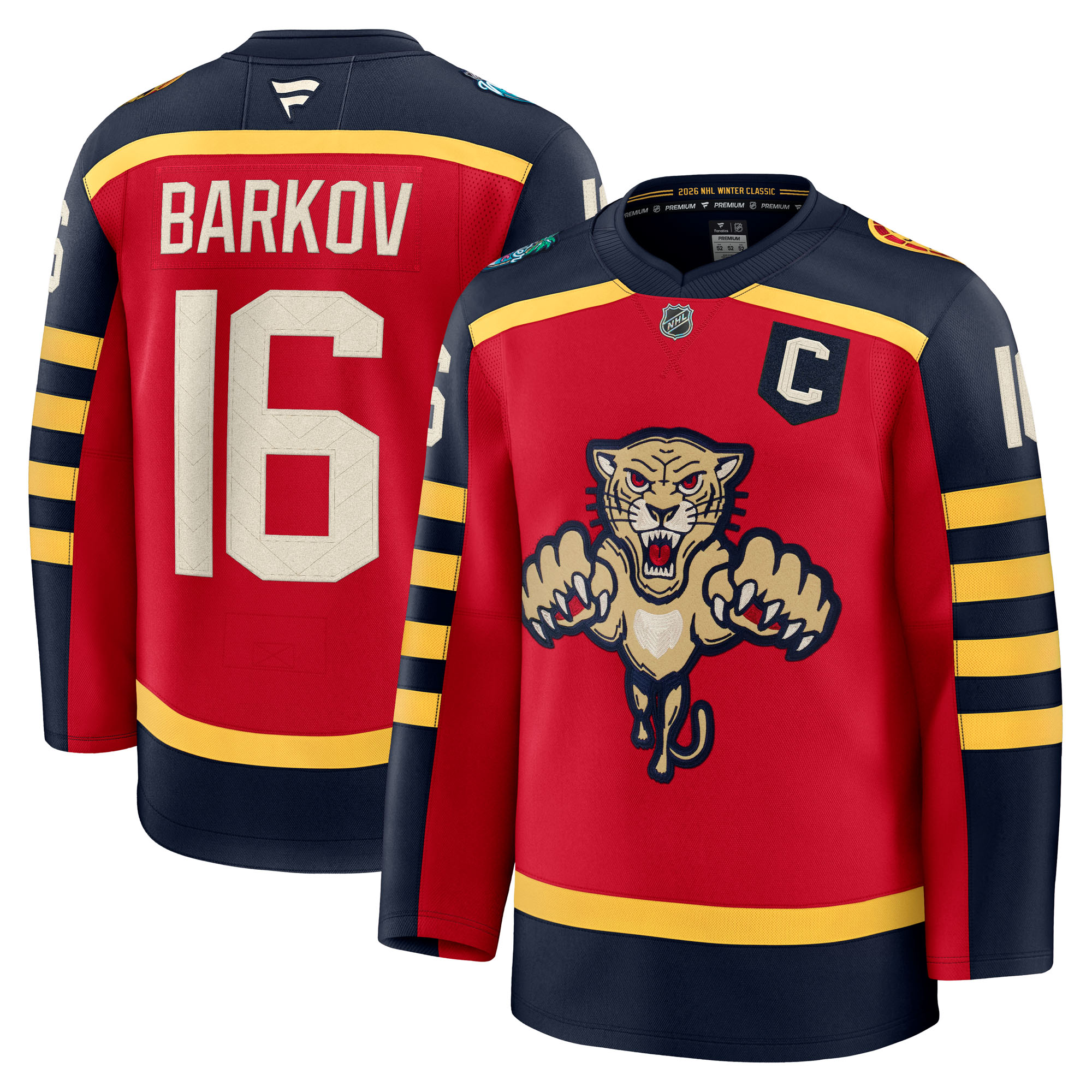 Fanatics Aleksander Barkov Herren-Premium-Trikot der Florida Panthers für den NHL Winter Classic 2026 (Rot) Image