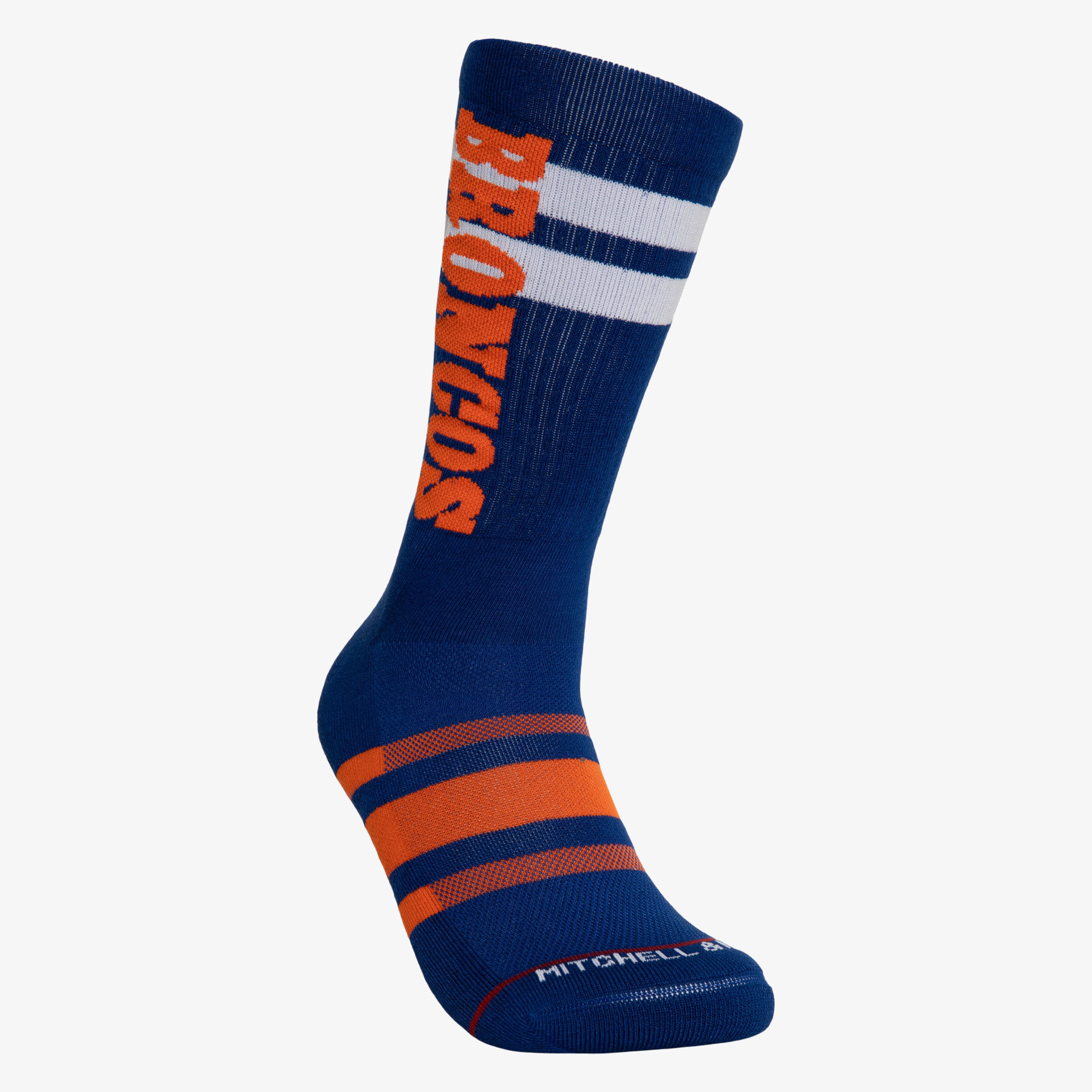Denver Broncos Mitchell & Ness Lateral Crew Socken Image