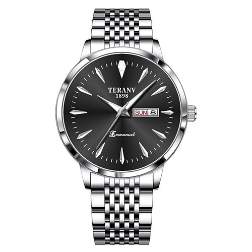 Fortschrittliche Herren Armbanduhr modische Herren Quarz Uhr modische Kalender leuchtendes Ziffernblatt die beste Geschenkwahl für Männer Image