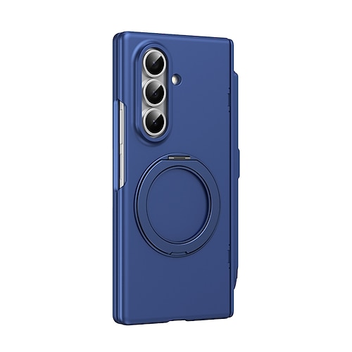 Handy Hülle Handyhüllen Für Samsung Galaxy Z Fold 7 Z Fold 6 Z Fold 5 Z Fold 4 Z Fold 3 Flip-Cover Mit Ständer mit Displayschutz Vollschutz Retro PC Metall Image