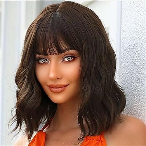 Karnevalsperücke 2026 Rosa Schwarz Blau Lockig Bob Kurz Synthetische Festivalperücke Karneval Parade Cosplay-Kostümfrisur für Damen Image