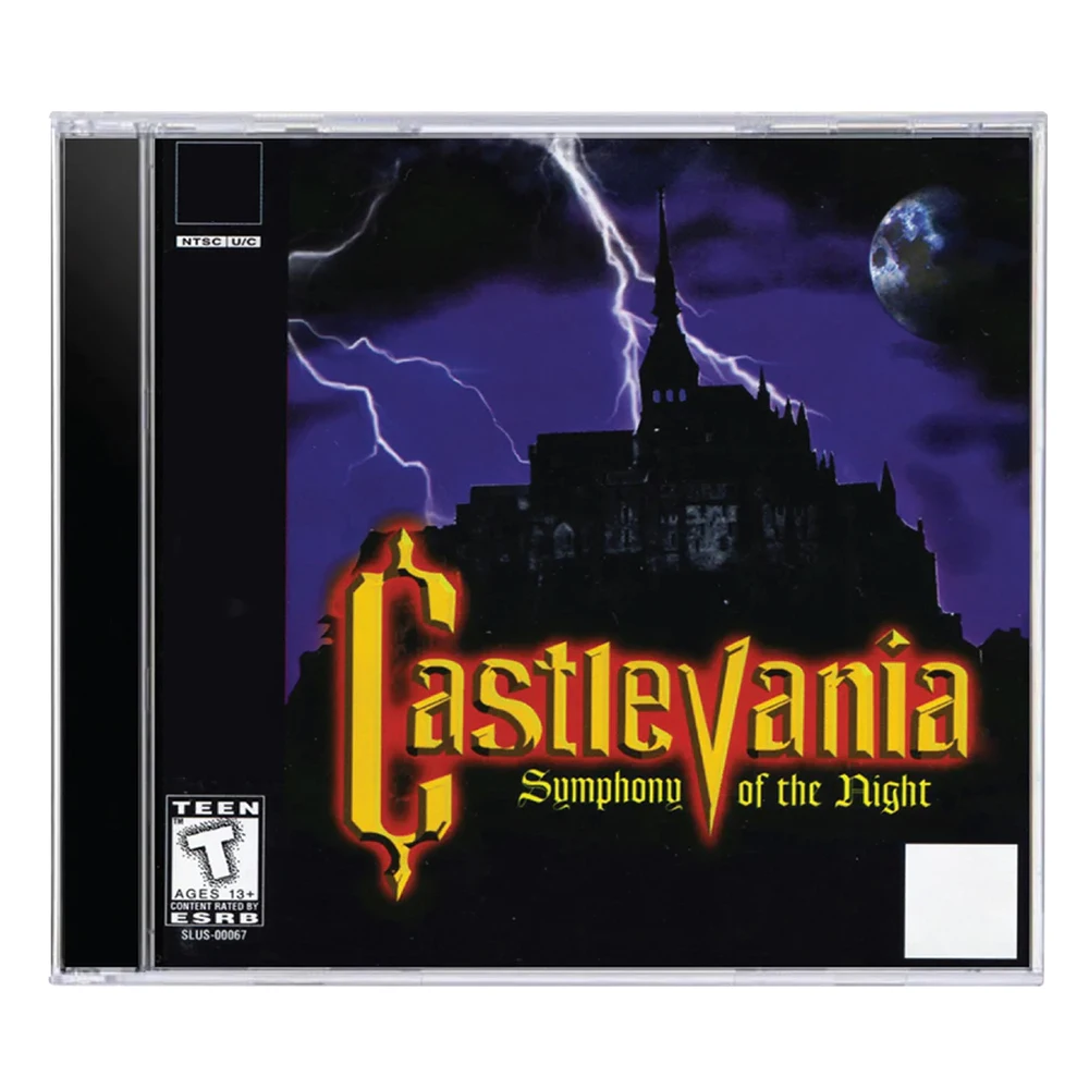 PS1 Symphony of the Night With Manual Copy Disc Game Unlock Console Station 1 Retro Optical Driver Video Game accessories