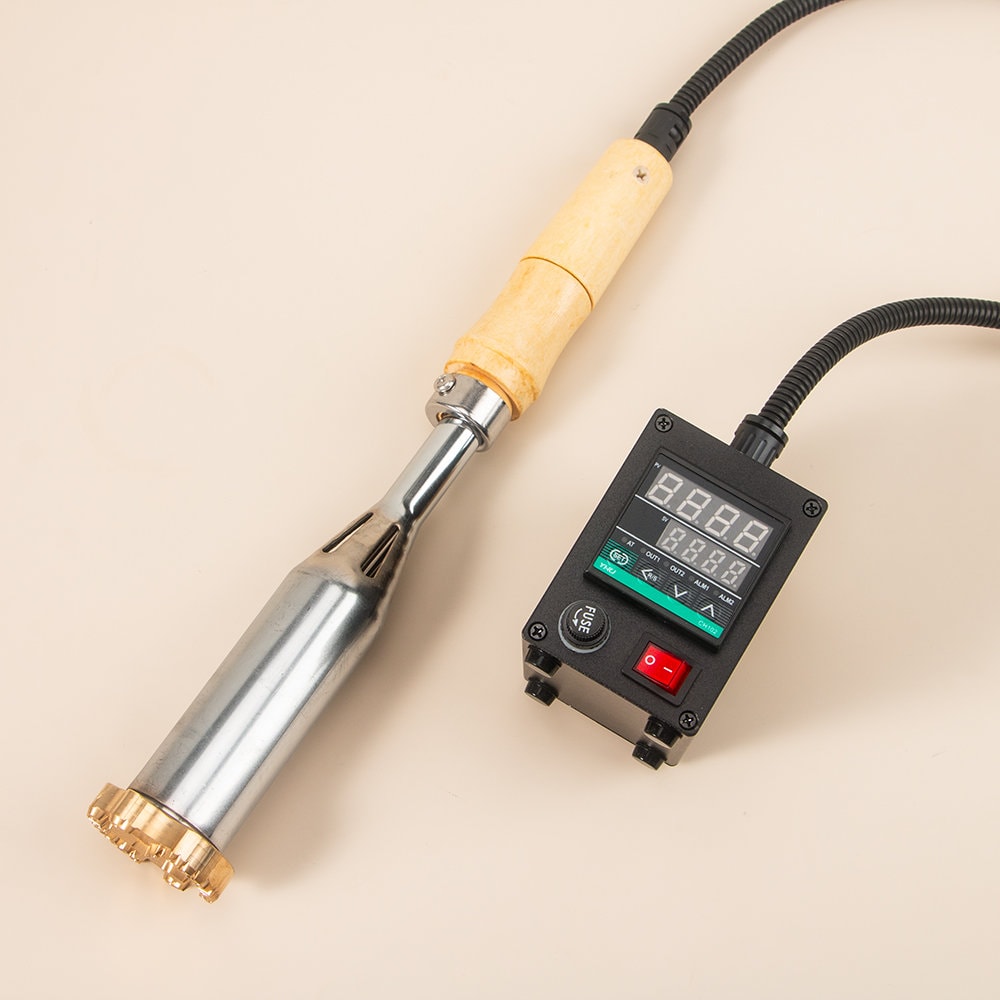 Manico dritto, manico curvo, ferro da stiro elettrico da 300 W, ferro da stiro elettrico, ferro da stiro elettrico per legna/hamburger/manzo/cocco/bar