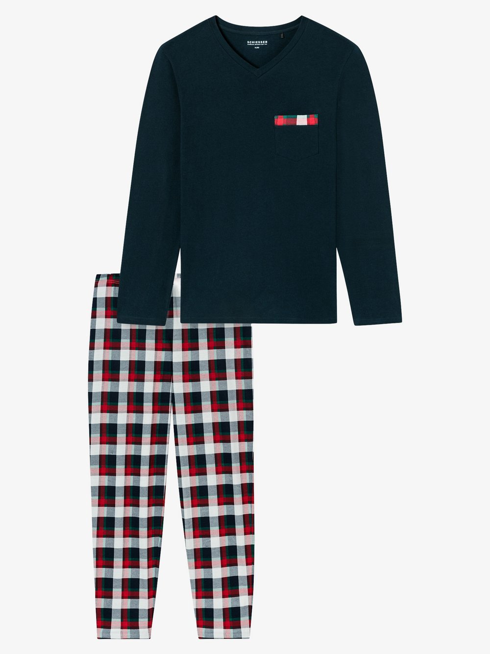 Schiesser Pyjama Herren marine, 50 Image