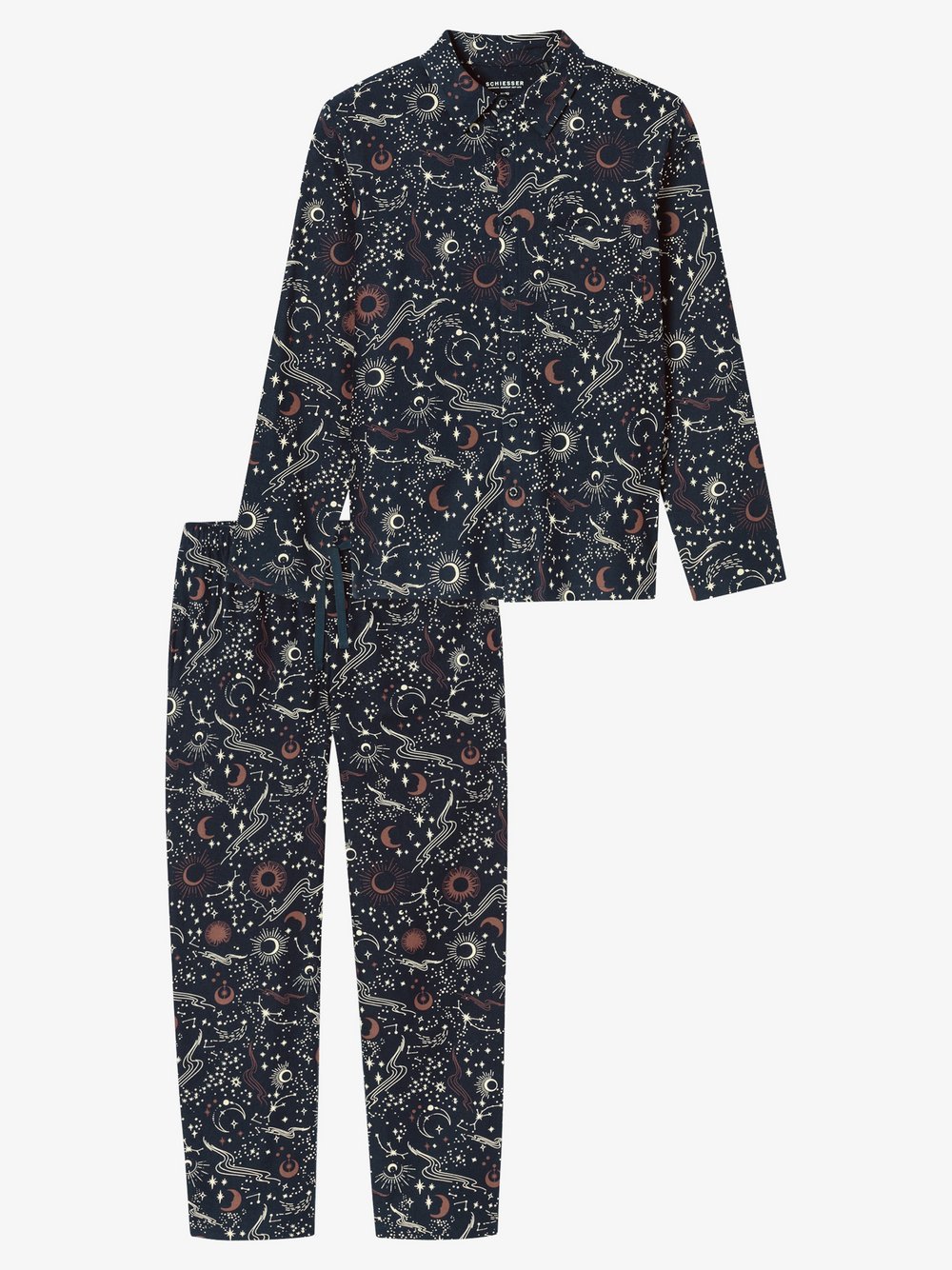 Schiesser Pyjama Herren marine, 56 Image