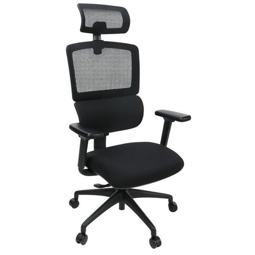 Siège De Bureau Ergonomique Noir Eros - Manutan Expert