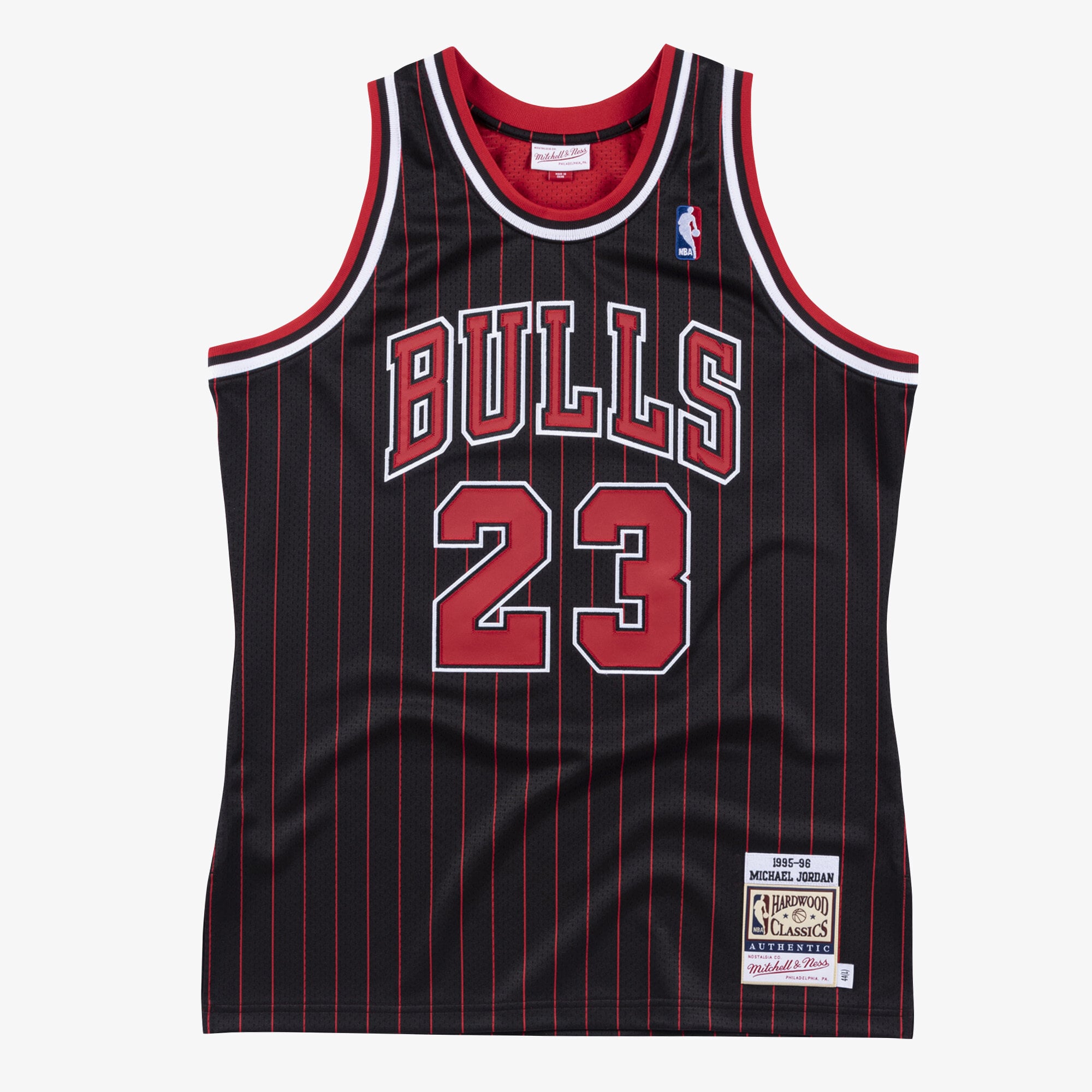 Maillot authentique Mitchell & Ness des Chicago Bulls, Michael Jordan 1995-96 - Homme Taille: M
