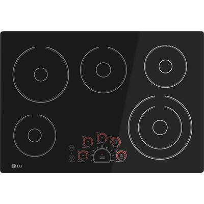 LG 30" Built-In Electric Cooktop - Black - LCE3010SB