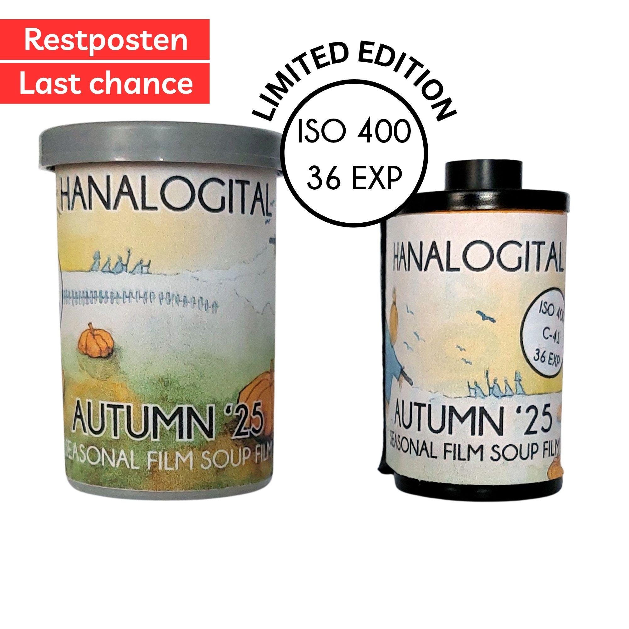 Zuppa di pellicola Hanalogital AUTUNNO 35 mm Pellicola di piccolo formato Zuppa di pellicola Fotocamera analogica Fotografia sperimentale Fotocamera F