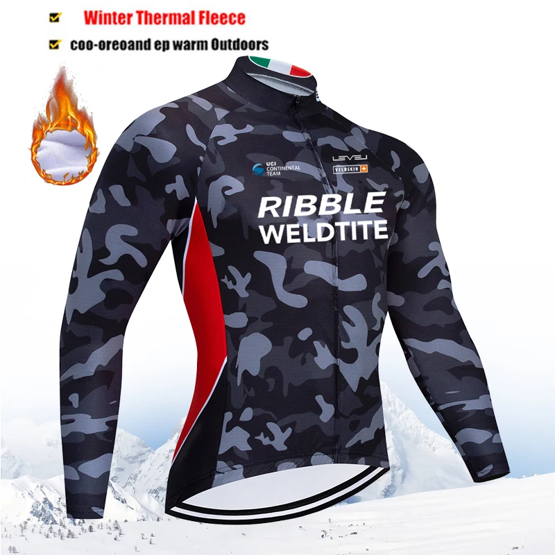 Neue Winter Thermische Fleece Radfahren Tops Lange Ärmel Radfahren Trikots MTB Sport Reiten Warm Halten Radfahren Jacken Für Mann 2026 Image