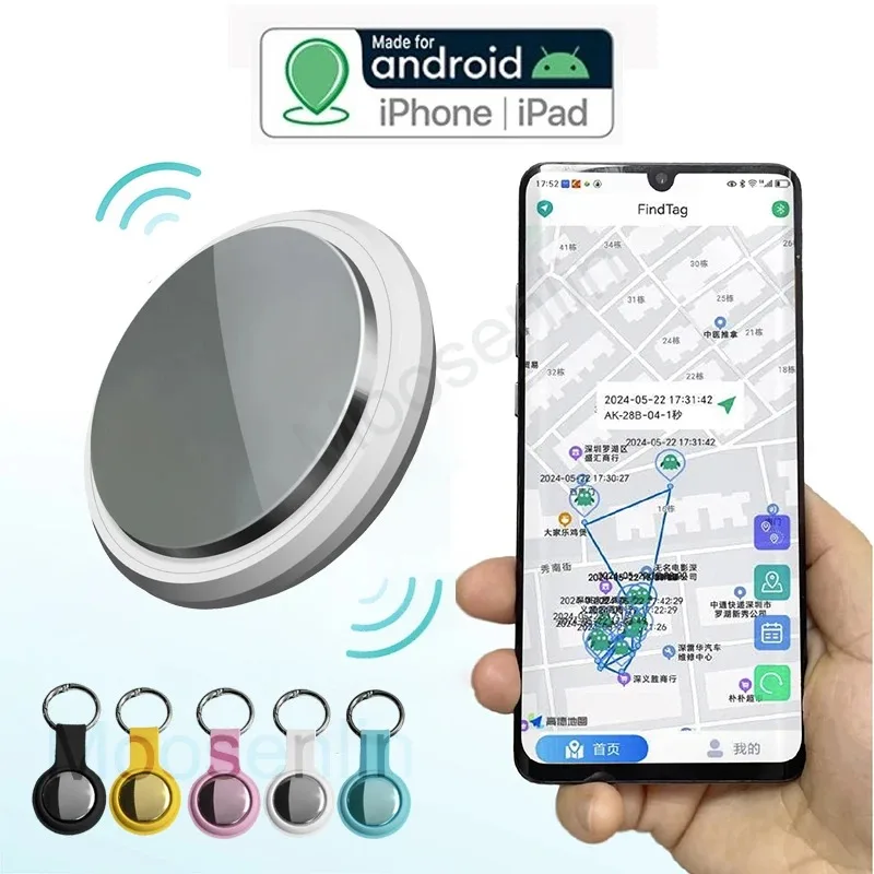 Smart Bluetooth Airtag GPS Tracker Mini Locator Pet Key Finder Kompatibel mit Android und iOS Image