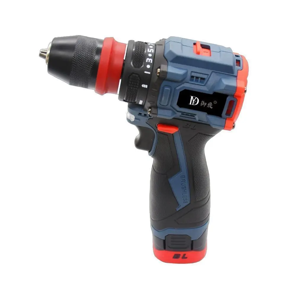 Multifunktionale Handbohrmaschine, Dual-Purpose-Schraubendreher, wiederaufladbarer Elektroschrauber, bürstenlos, großes Drehmoment, Lithium-Batterie Image
