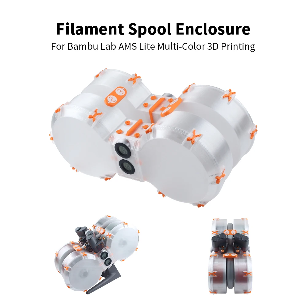 Verbessertes Filament-Spulengehäuse für Bambu Lab AMS Lite, mehrfarbiger 3D-Druck, schönes Filament-Spulengehäuse Image