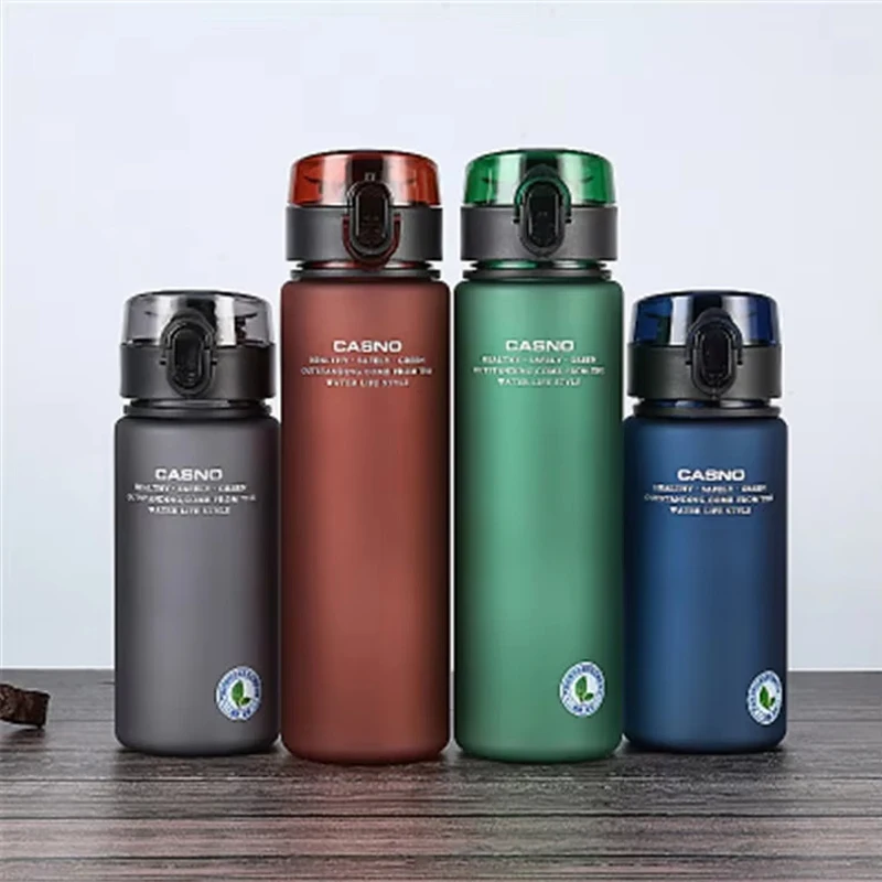 560 ml auslaufsichere Sportwasserflasche, Trinkwasserbecher mit tragbarem Seil, Fitnessstudio, Fitness, Krüge, Geburtstagsgeschenk für Outdoor-Sportarten Image