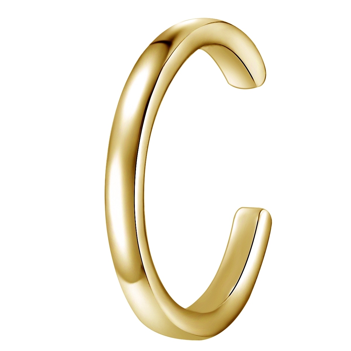 Ohrklemme GLANZSTÜCKE MÜNCHEN "GSM204", gelb (gelbgold), Ohrringe, Damen, 13, Silber 925 (Sterlingsilber), aus Sterling Silber