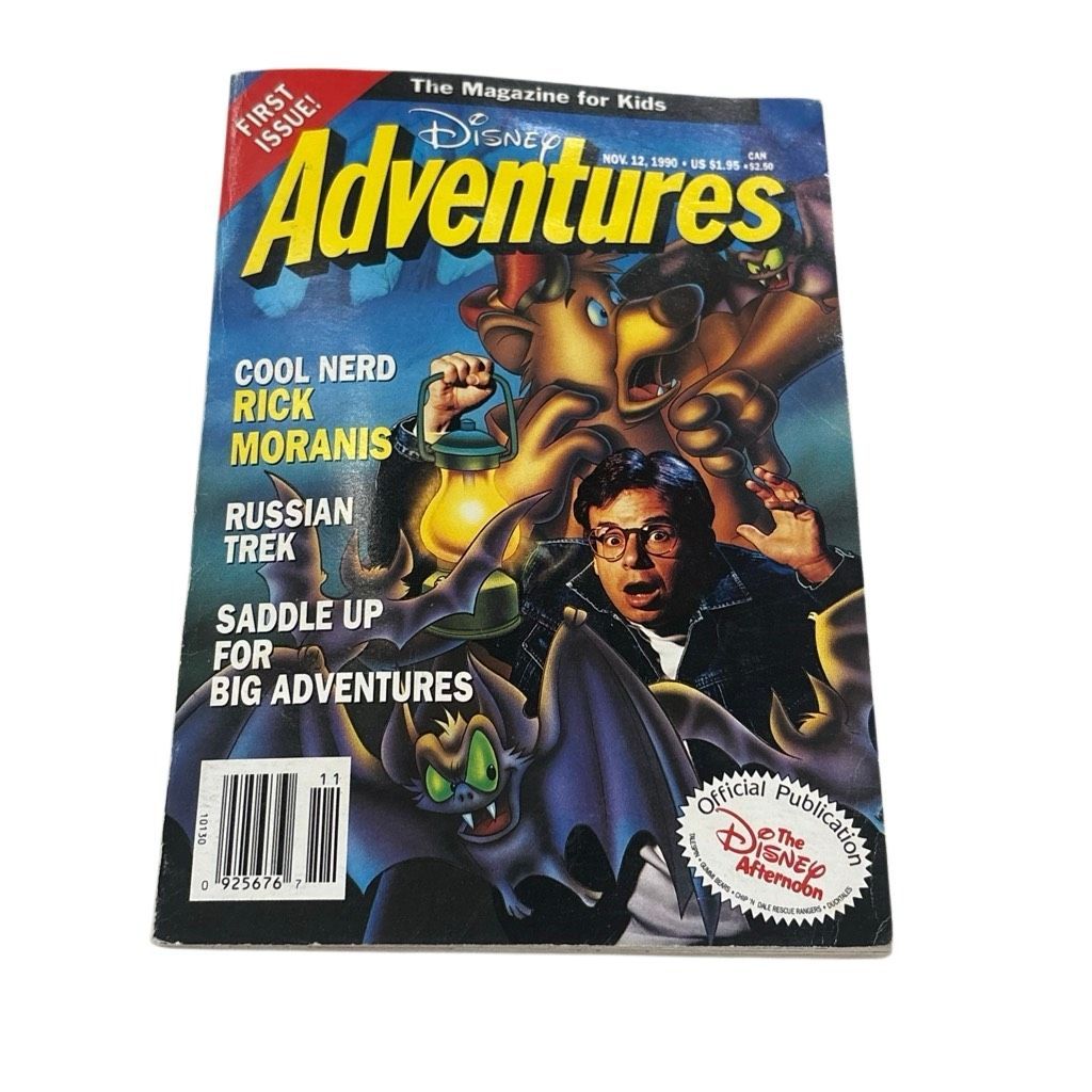 Disney Other | Disney Adventures Magazine Rick Moranis Tailspin 1st Issue Vol 1-1 November 1990 | Color: Blue/Yellow | Size: Os
