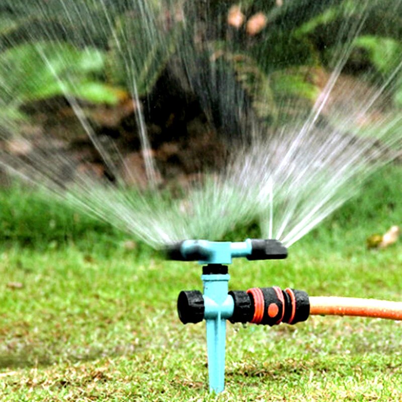 Rotating Lawn Sprinkler, Garden Sprinkler, 360 Degree Automatic, Three Fork Sprinkler Head, For Yard Rotating Lawn Sprinkler, Garden Sprinkler, 360 Degree Automatic, Three Fork Sprinkler Head, For Yard