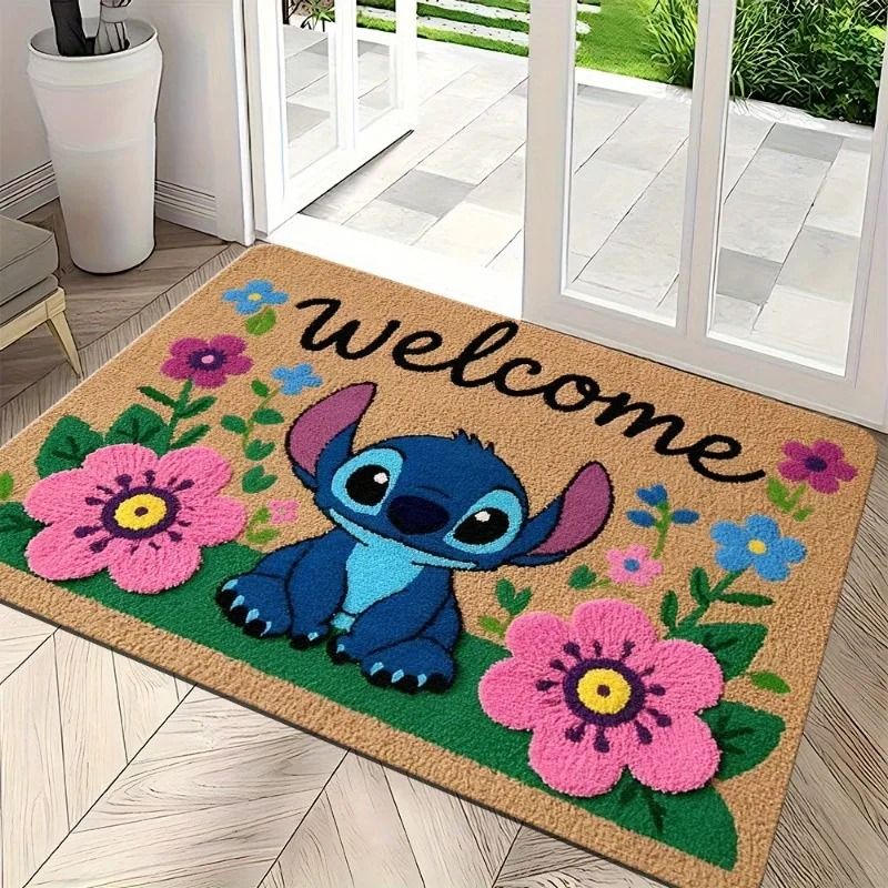 Stitch Welcome Doormat style 3 19.69 X 31.5 In