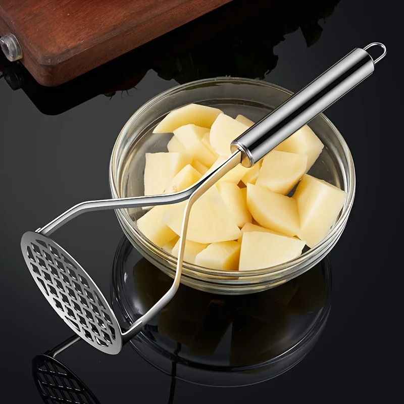Stainless Steel Manual Potato Masher Fruit And Vegetable Crusher Kitchen Tool Stainless Steel Manual Potato Masher Fruit And Vegetable Crusher Kitchen Tool