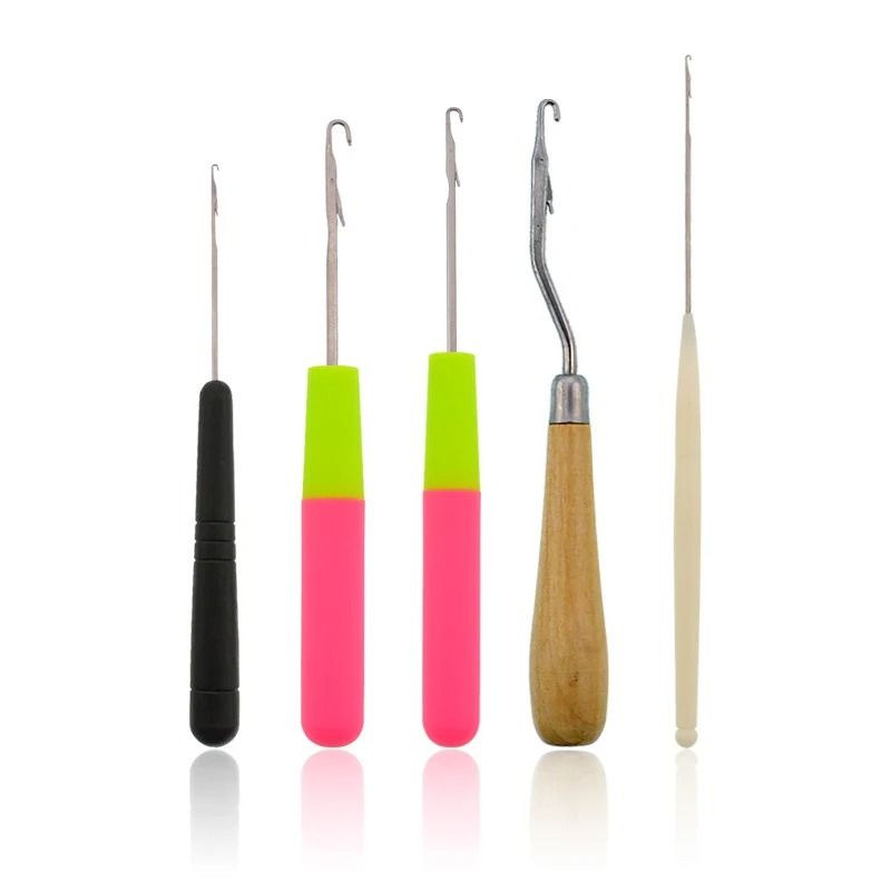 Latch Hook Crochet Needle Set Hair Extension Braiding Weaving Styling Tools Latch Hook Crochet Needle Set Hair Extension Braiding Weaving Styling Tools