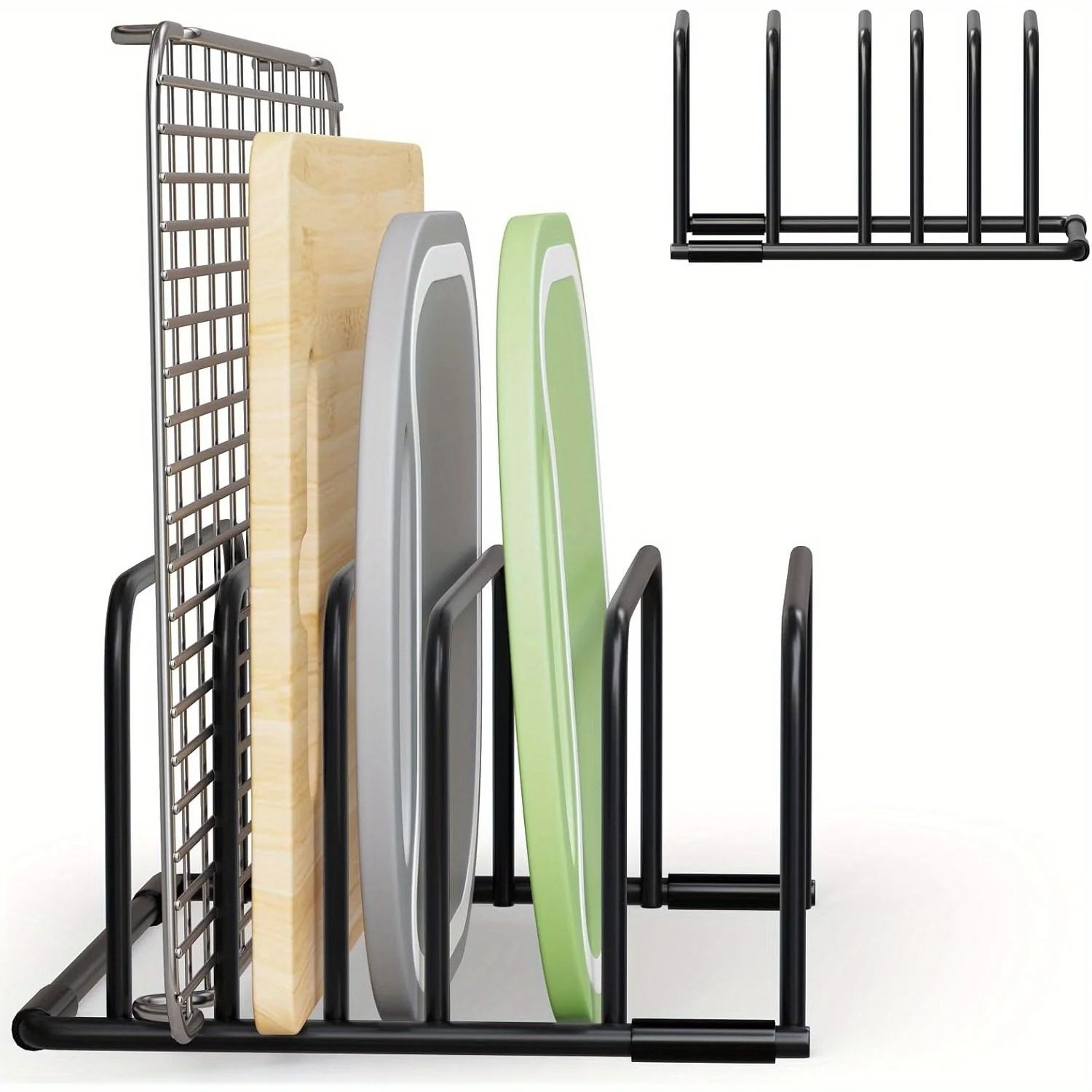 Multi Functional Iron Kitchen Rack Space Saving Cutting Board And Pan Organizer Multi Functional Iron Kitchen Rack Space Saving Cutting Board And Pan Organizer