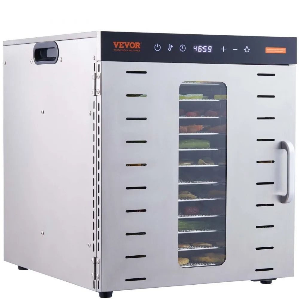 Stainless Steel Trays Food Dehydrator Machine, Electric Food Dryer, Digital Adjustable Timer And Temperature, Stainless Steel Trays Food Dehydrator Machine, Electric Food Dryer, Digital Adjustable Timer And Temperature,