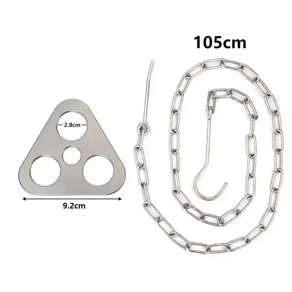 Stainless Steel Camping Tripod Pot Rack Outdoor Cooking Detachable Hanger aif032