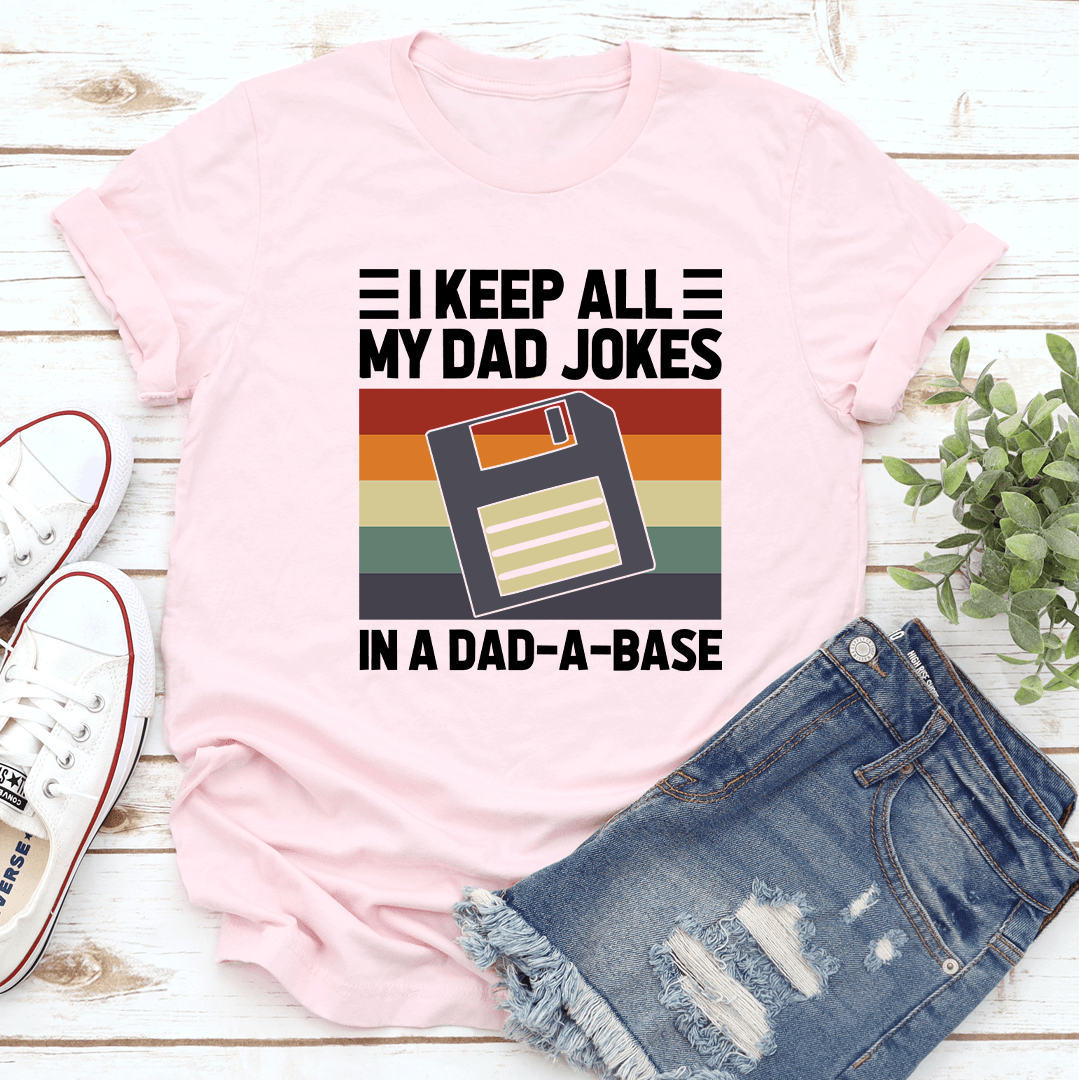 I Keep All My Dad Jokes Tee XL White