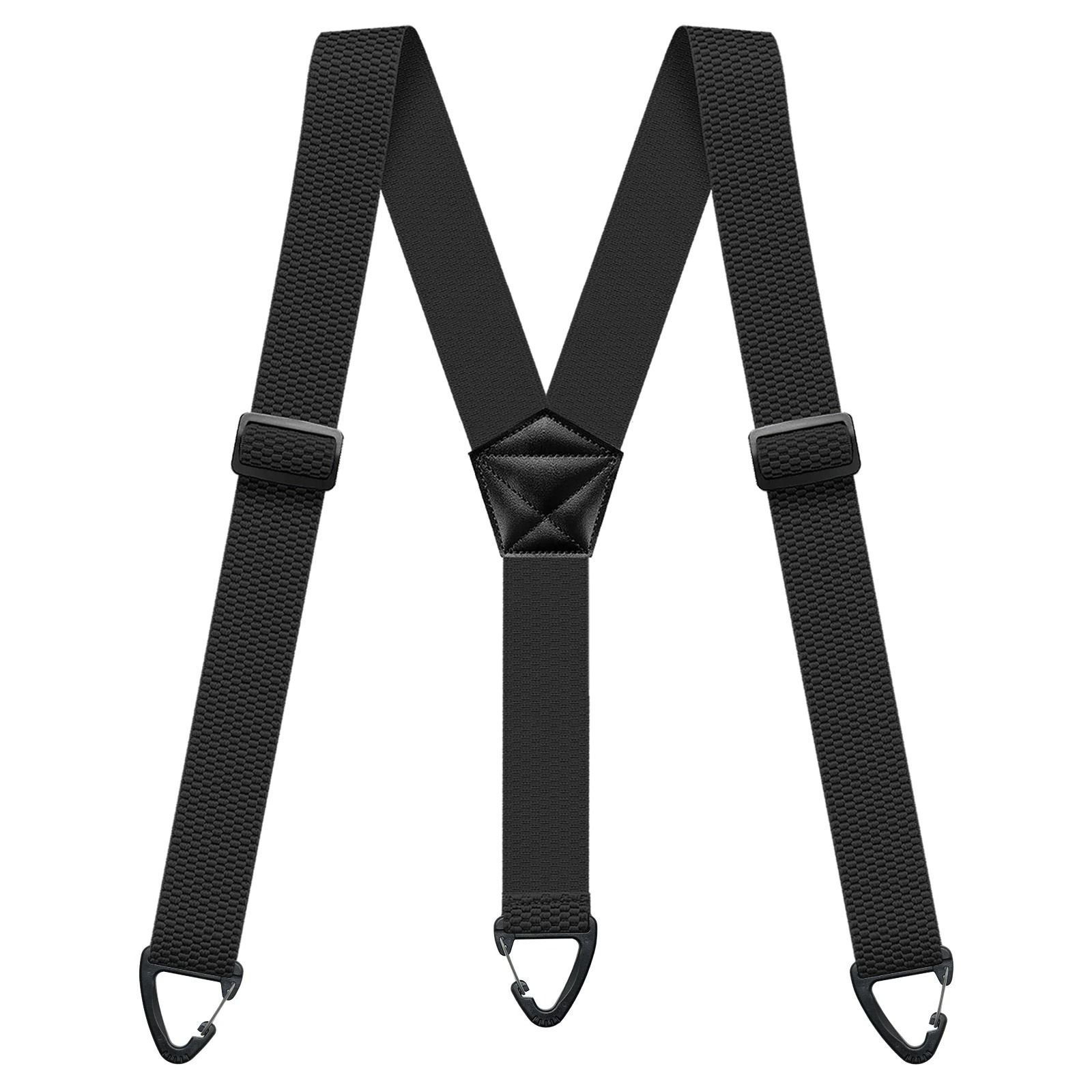 Hidden Suspenders For Men Heavy Duty Under Clothing Y Back Suspenders With Snap Loops red