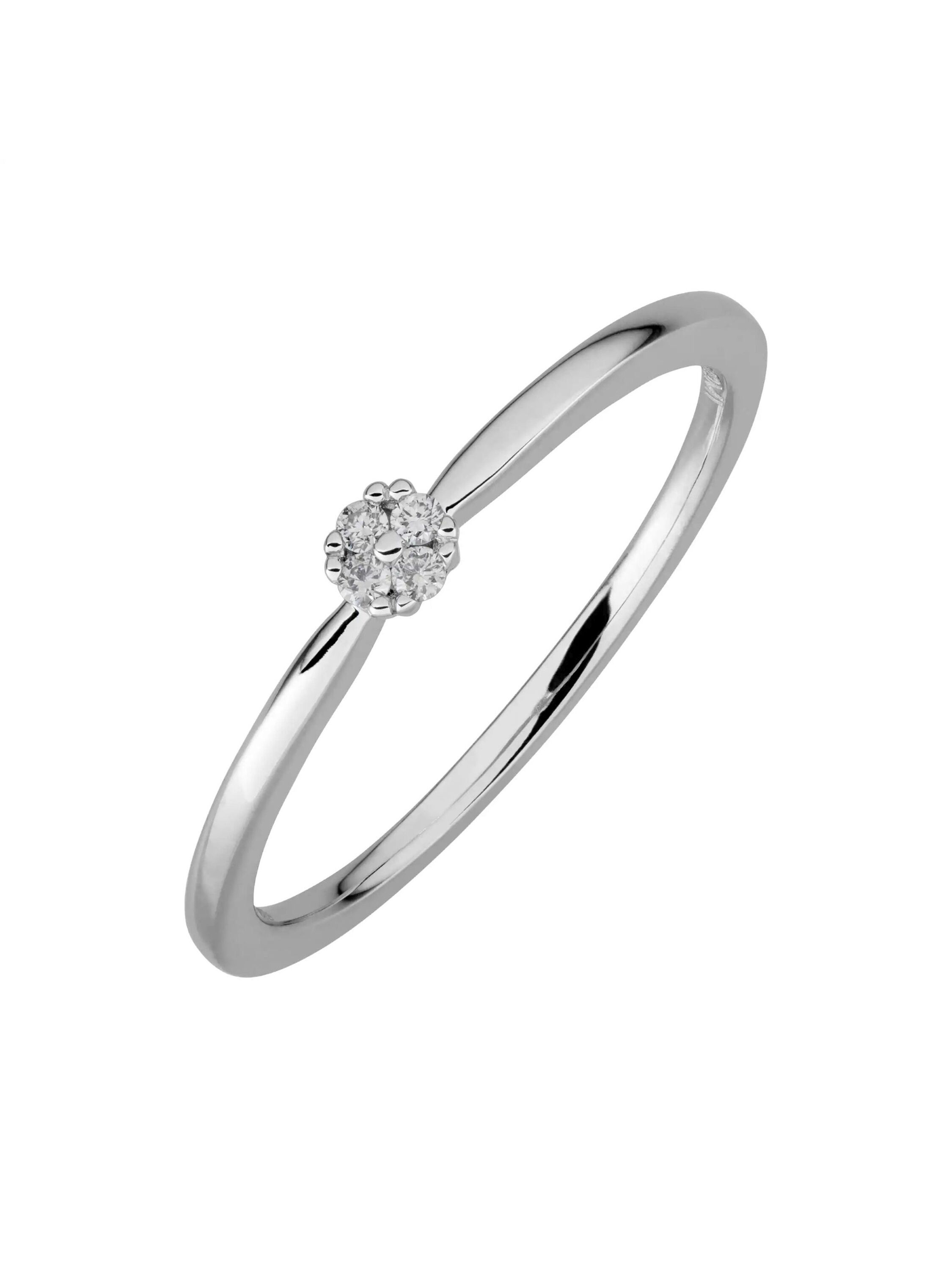 Lyomi Ring 585/- Weißgold 4 synth. Diam. 0,045ct. Image