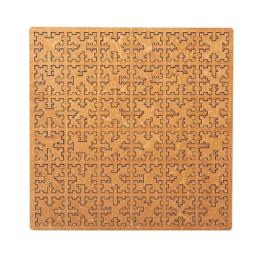 Plateau de puzzles fractals, un jeu de puzzle en bois stimulant qui fait travailler les méninges et stimule la logique géométrique. Un jouet anti-stress idéal pour les enfants et les adultes,