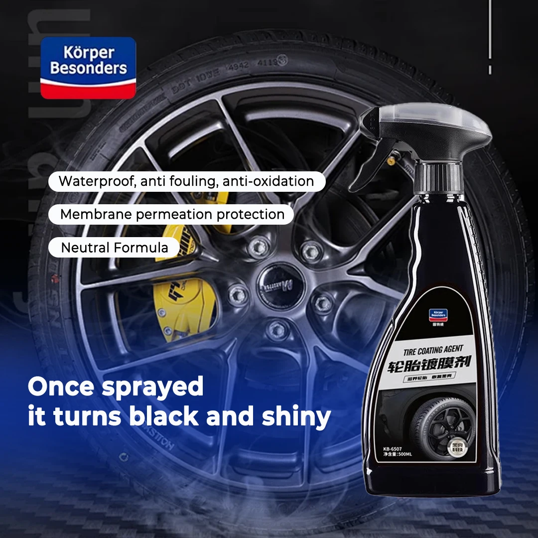 500 ml Autoreifen, sauber, glänzend, schneller Refurbisher, einfache Anwendung, hydrophobe Antifouling-Schutzbeschichtung für Autoreifen Image