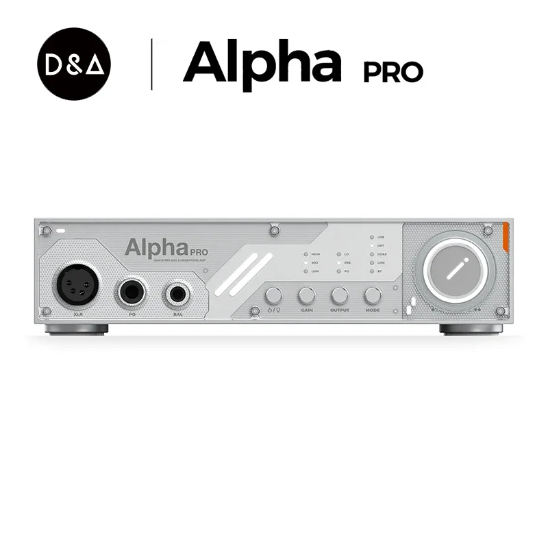 D&A Alpha PRO HI-RES DAC & Kopfhörerverstärker MQA LDAC ES9039MSPRO Pure Vorverstärkerfunktion XU-316 DSD512 PCM 768kHz/32bit DA Alpha Image