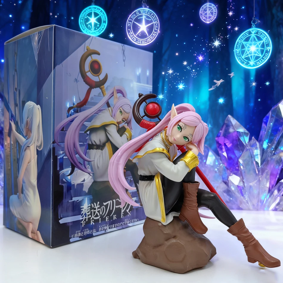 Frieren Figur Frieren At The Funeral Figures Super Kawaii Cartoon Action PVC Statue Cute Models Collection Dolls Gifts Image