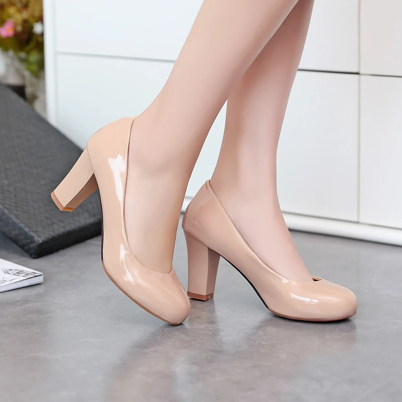 Elegant Fashion Big Size 31-47 4 Colour New Spring Autumn Women's Pumps High Heels Party Office Shoes 222-7