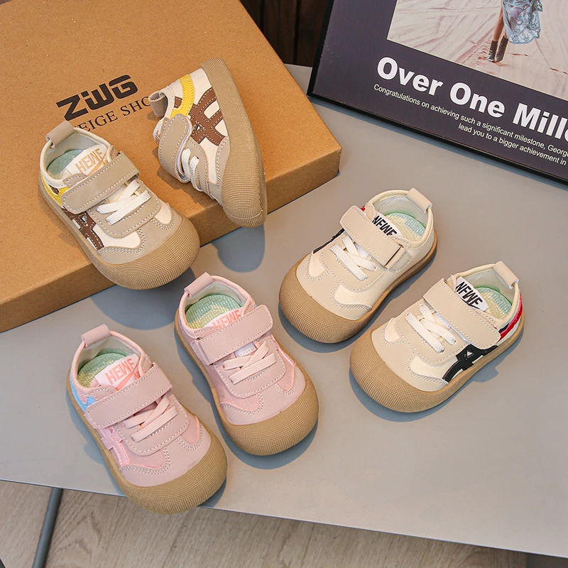 2025 filles automne nouveau Style fond souple Dequn chaussures pour les tout-petits apprendre à marcher chaussures chaussures pour enfants chaussures pour enfants
