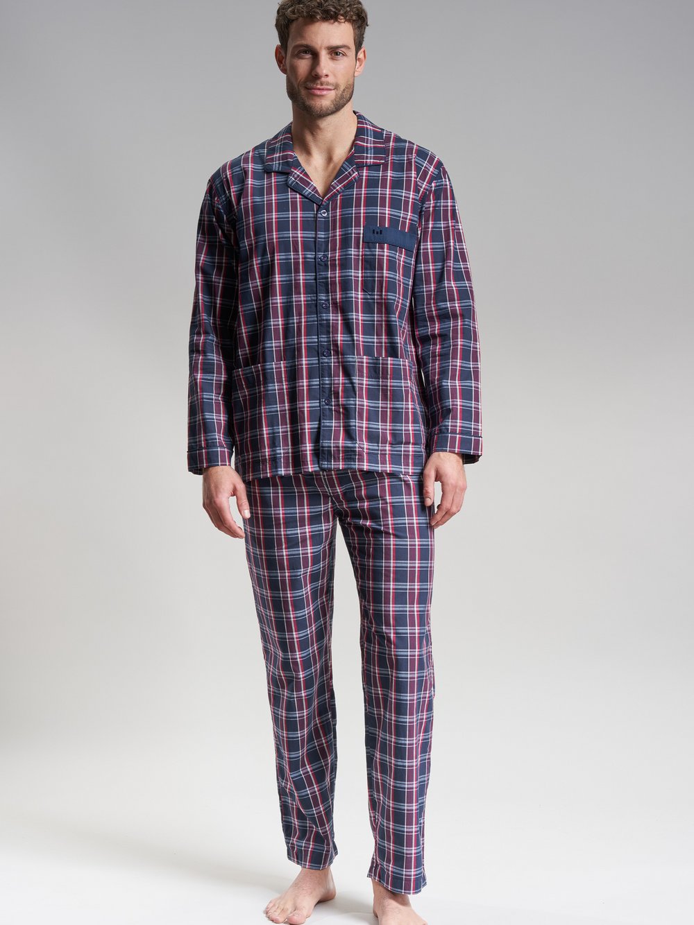 GÖTZBURG Pyjama Herren blau, 58 Image